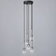 Abo Randers cascade 5 drop lamp for A/S Denmark 1970s
