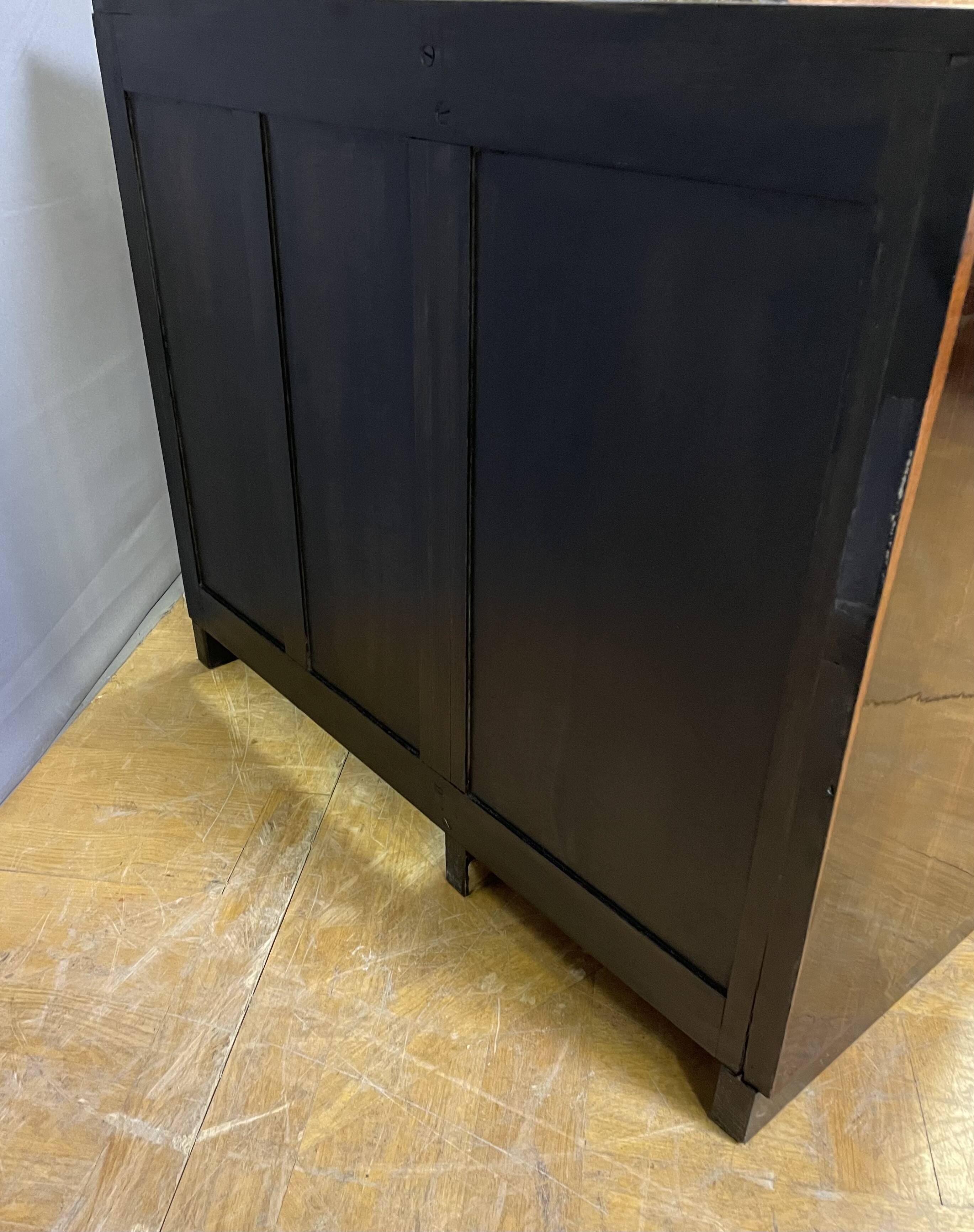 Art Deco desk in Macassar ebony