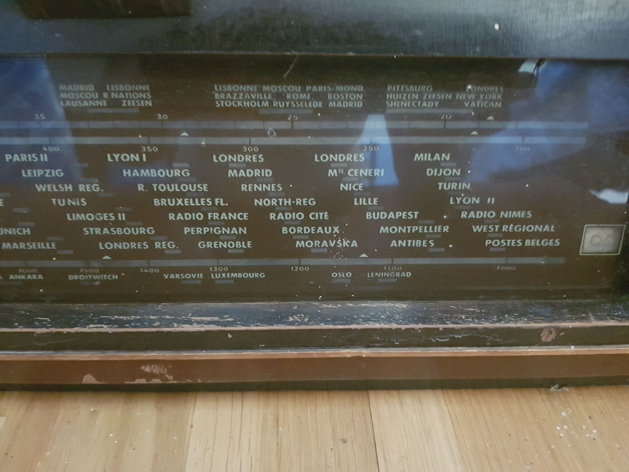 Vintage radio set 1950s