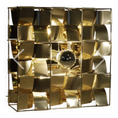 Lampe Atlas Max Sauze – Pièce de collection signée dorée