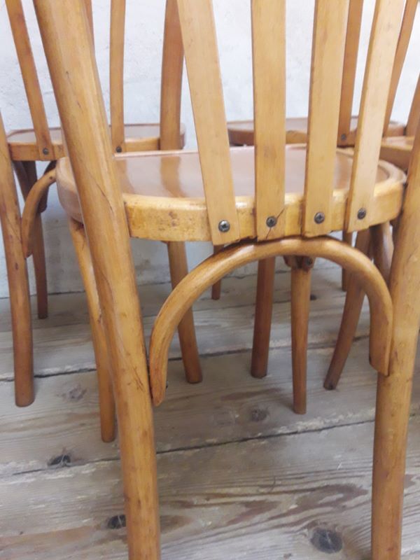 Series of 4 Luterma bistro chairs