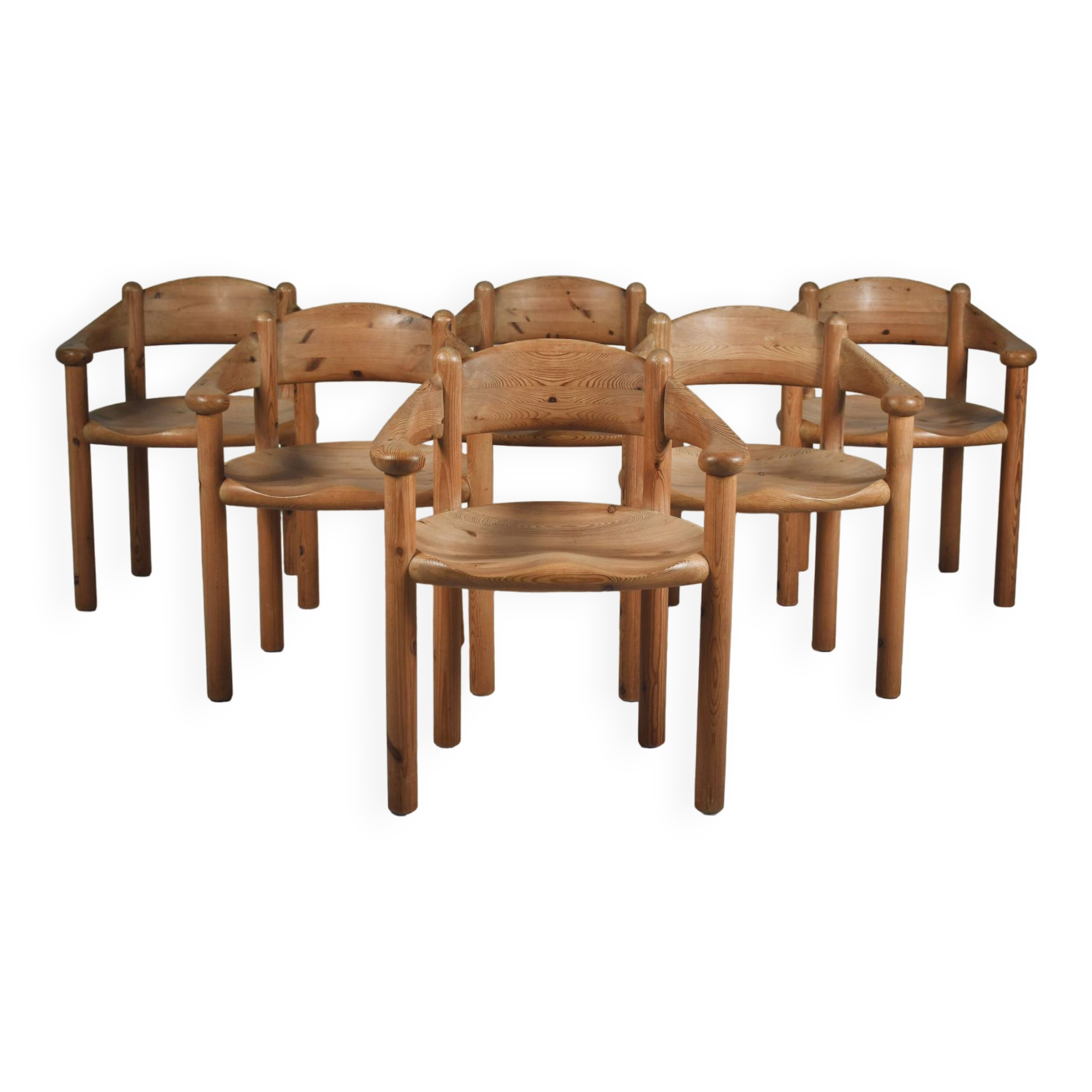 Dining chairs by Rainer Daumiller x 6, 1970s