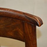Set of 4 mahogany gondola chairs