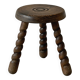 Antique wooden tripod stool