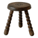 Antique wooden tripod stool