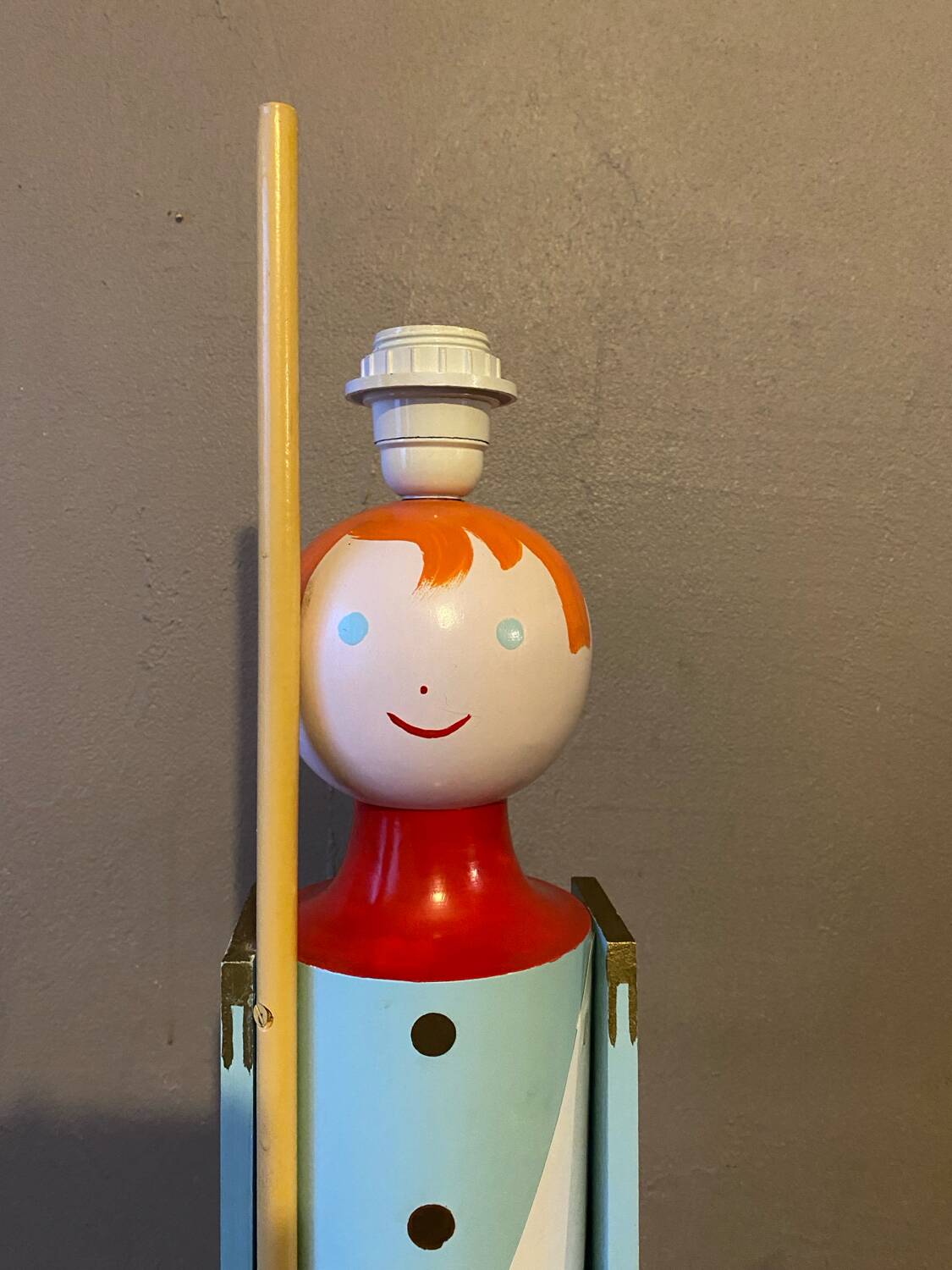Vintage soldier floor lamp Suzanne bonnichon