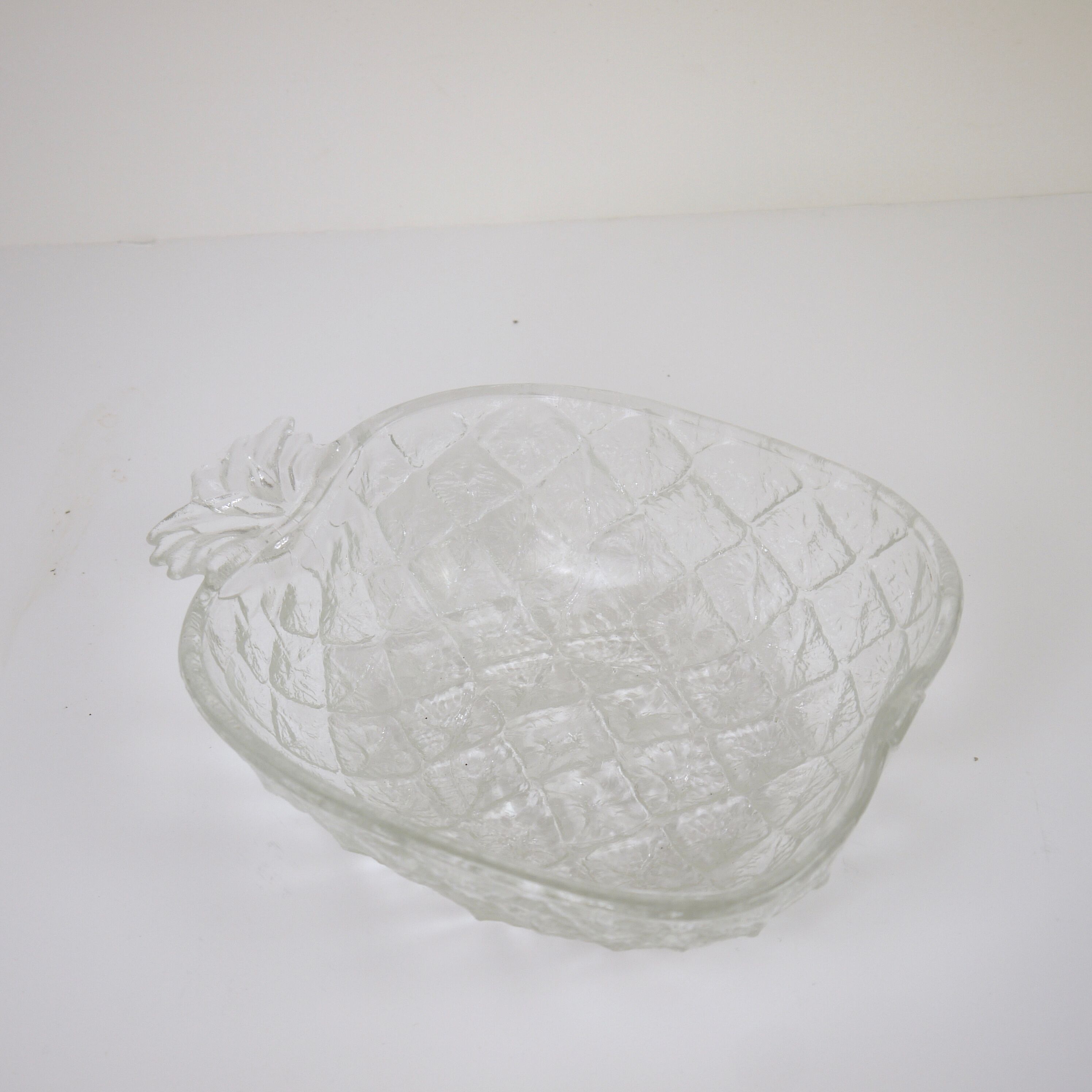 Pineapple salad in glass