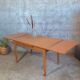 1950s dining table with sliding extensions