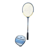 Vintage dunlop badminton racket wood + sports cover #e240