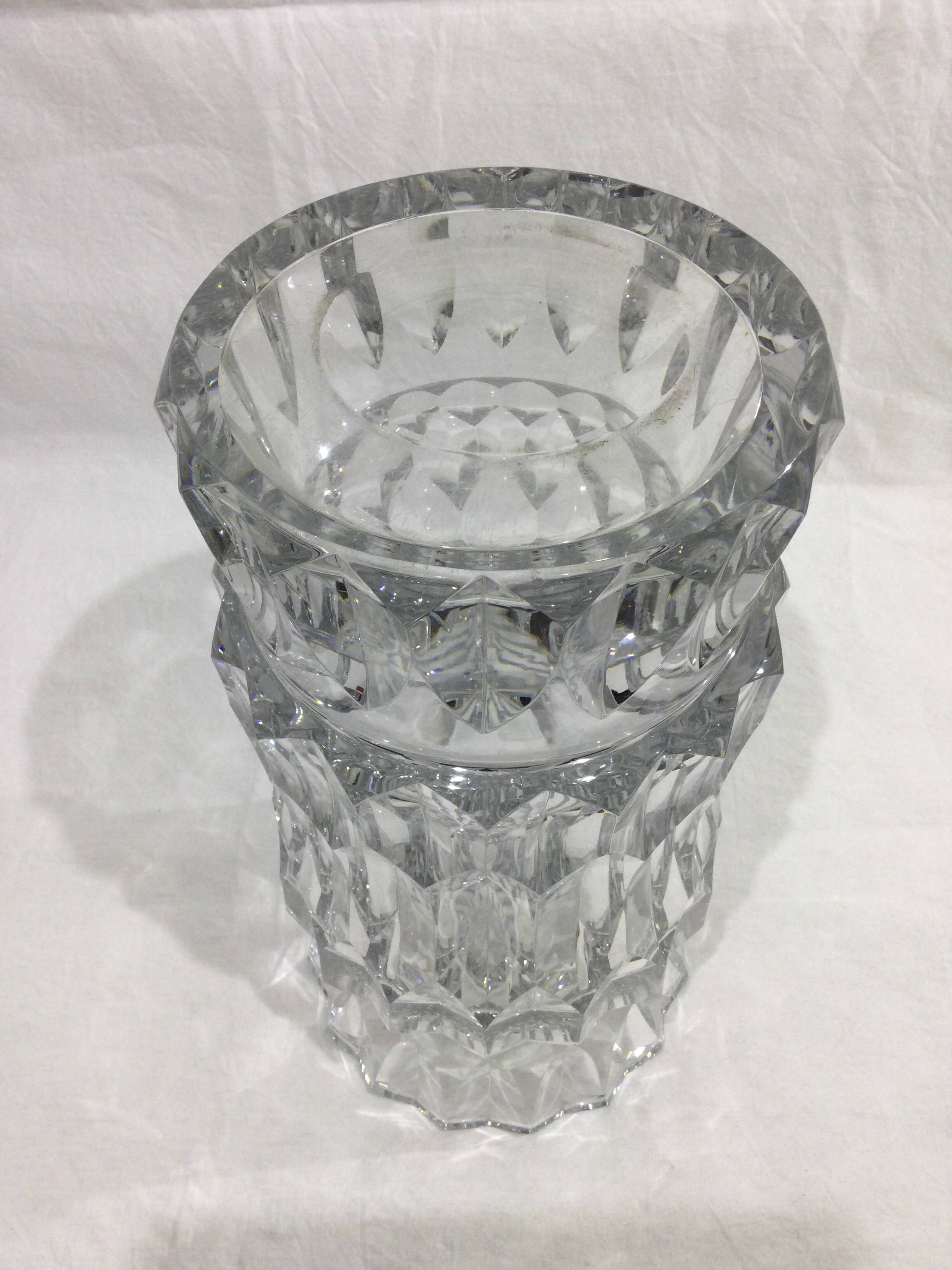 Baccarat - large crystal vase