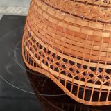 Vintage woven rattan pendant light