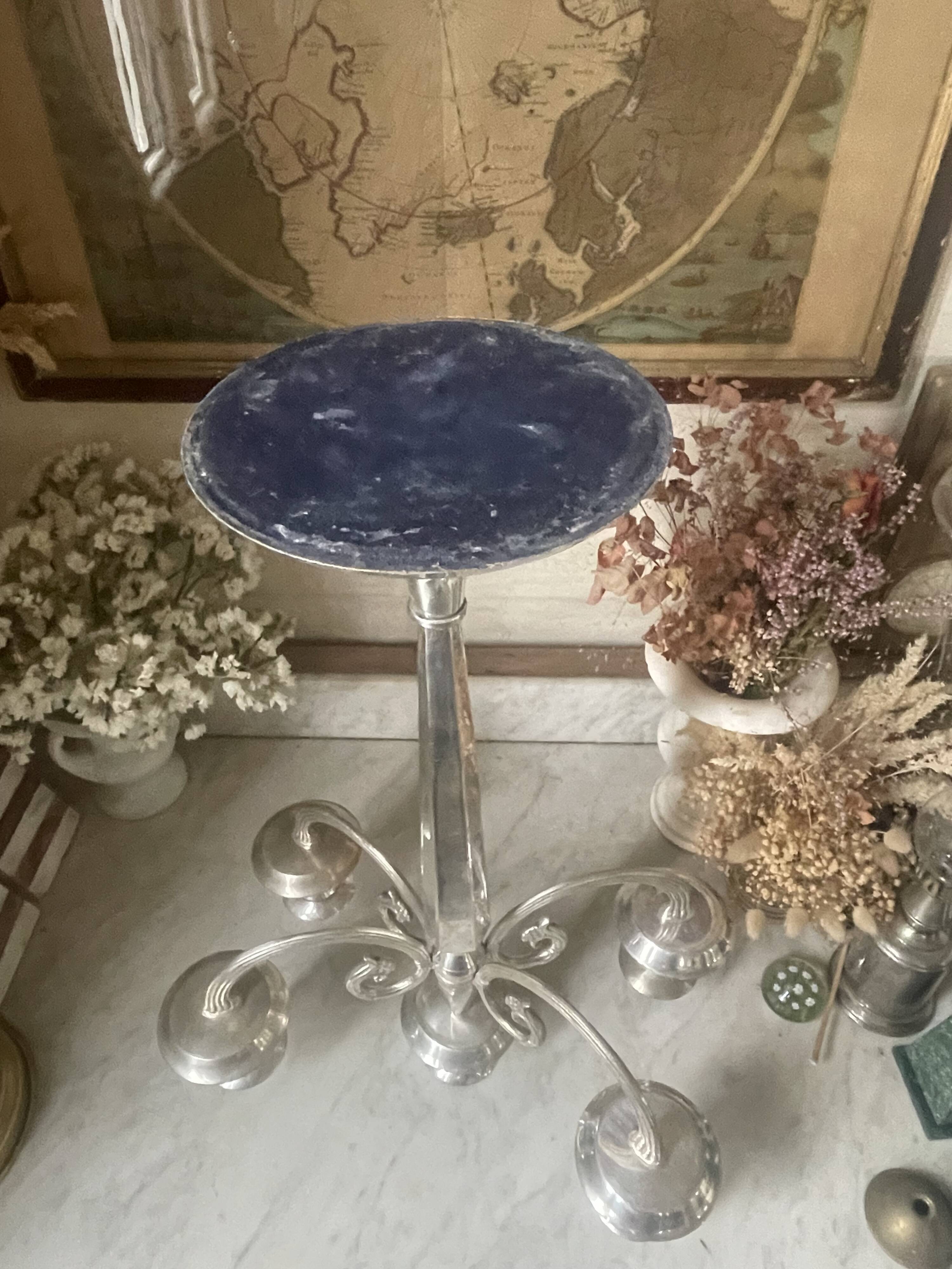 52cm silver-plated metal chandelier