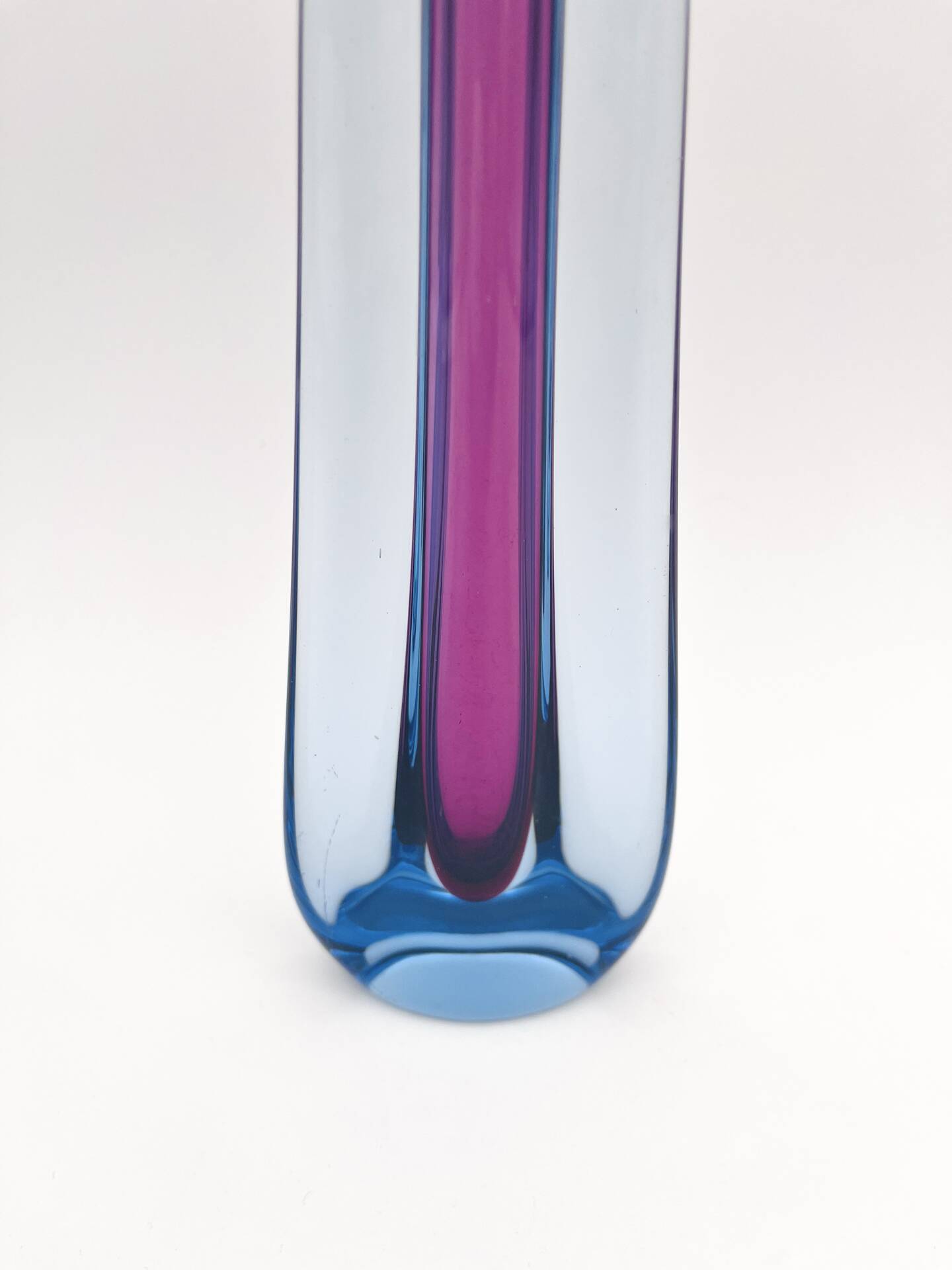 Soliflore Murano Flavio Poli Sommerso Blue Violet 30cm 479g