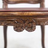 Pair of “cabriolet” armchairs in walnut and canework. Louis XV period. LS5209325