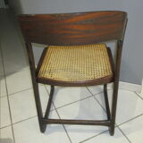 Set of 4 Baumann canned chairs model sled 1970