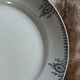 Old round plate made of ironstone