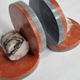 Pair of art deco marble bookends, 1930