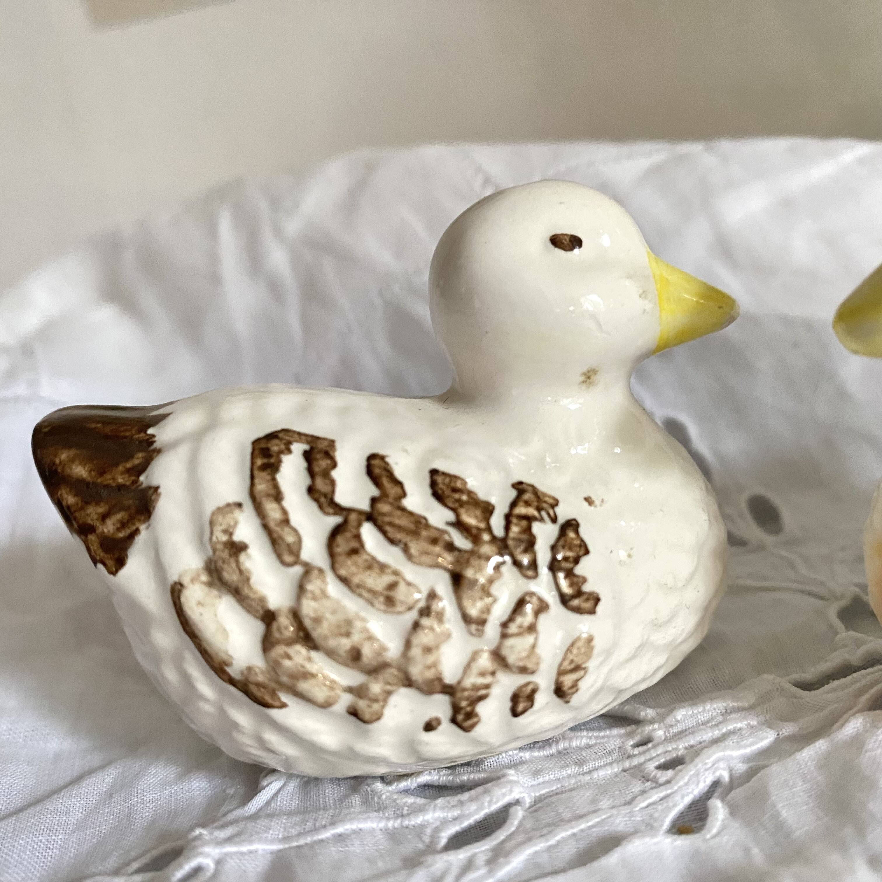 Duck barbotine salt and pepper shaker
