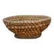 Vintage woven basket, small woven basket, bread basket, banneton