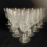 Ensemble de 15 verres anciens