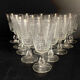 Set of 15 antique glasses