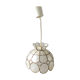 Hanging lamp mother-of-pearl and brass from the 1970