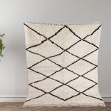 Handmade moroccan berber carpet 178 x 152 cm