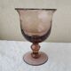 Stemmed glass in bubbled glass