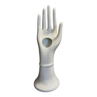 White porcelain soliflore ring holder Limoges France 20th century