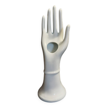 White porcelain soliflore ring holder Limoges France 20th century