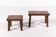 Paire de tables d'appoint brutalistes, années 60