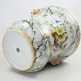 Antique Porcelain planter hand painted with mascarons with lion's head in relief-nineteenth century