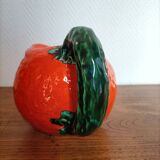 Orange pitcher in Corsican slip