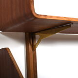 Fine danish teak wing shelf system 1950s