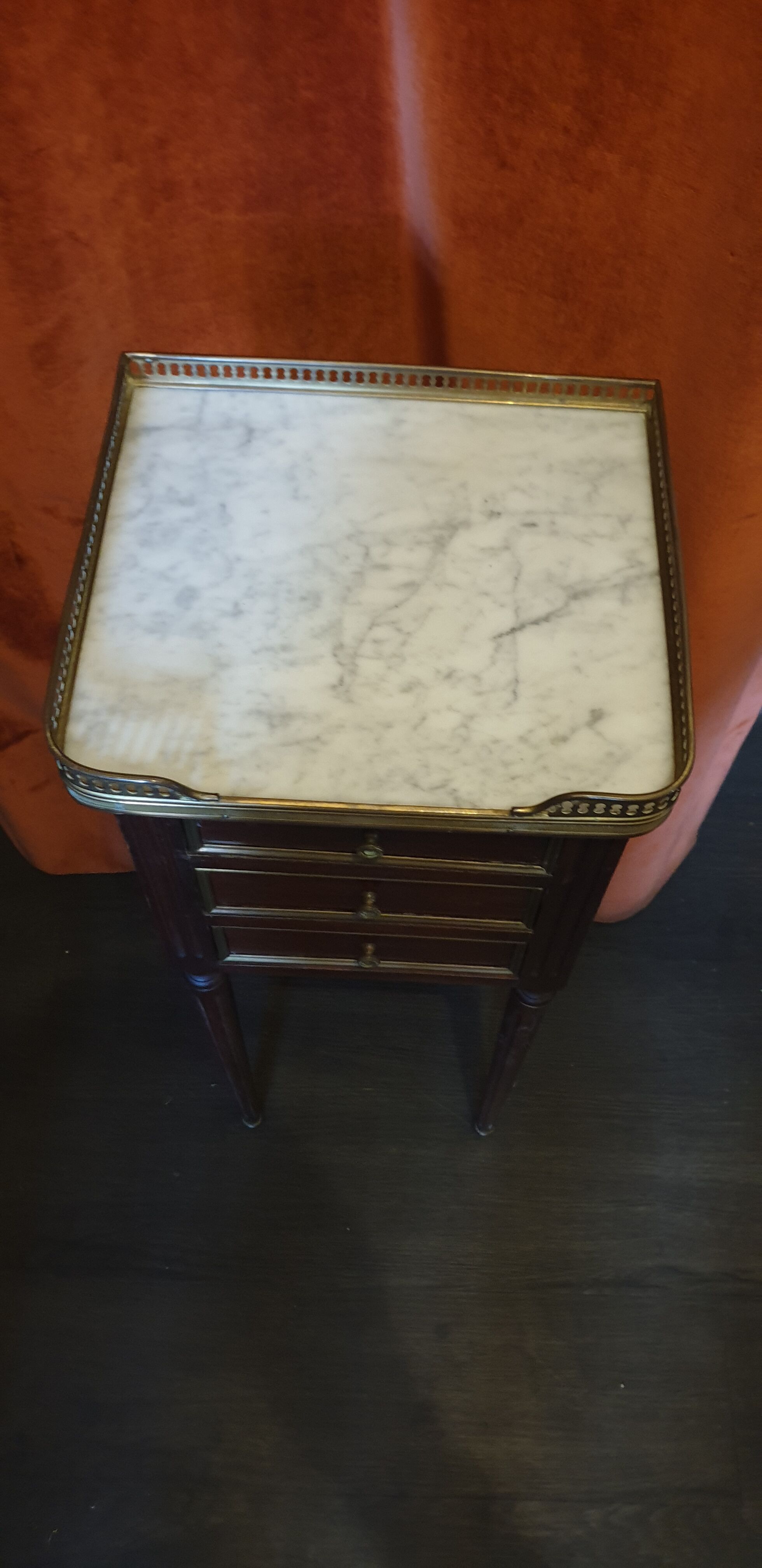 Mahogany bedside Louis XVI