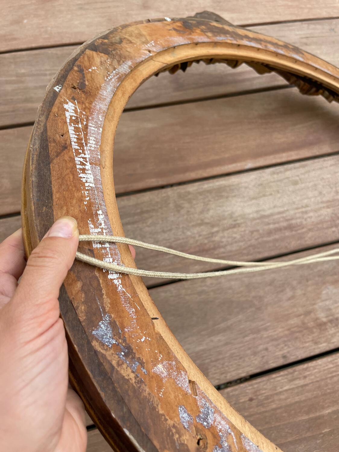 Carved wood frame