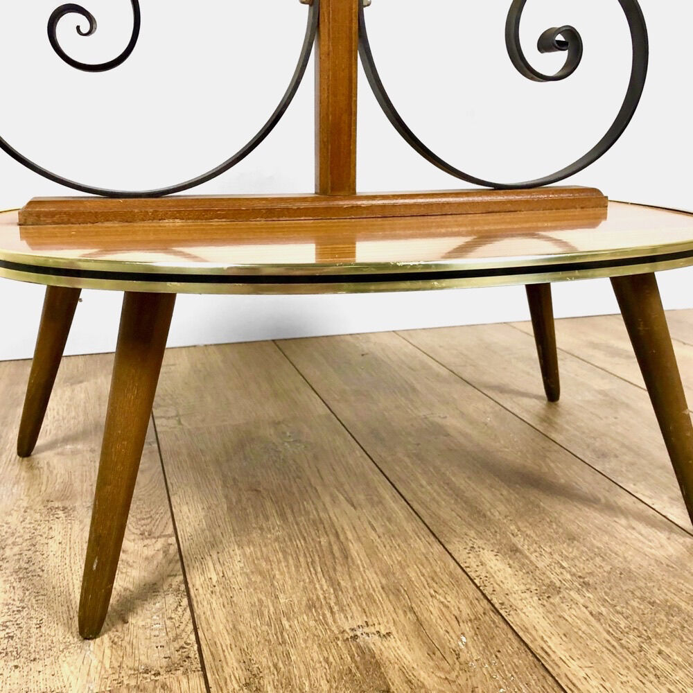 Porte-plantes formica imitation bois