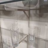 Armoire de médecin double vintage | Armoire à pharmacie blanche sur pieds élégants