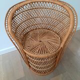 Rattan armchair for children