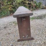 Patinated solid wood farm bench dpc 1122435