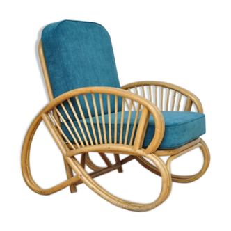 Mid Century garden rattan Armchair, 1960s