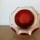 Octagonal vide poche or ashtray Sommerso Murano, design by Flavio Poli, 1970.