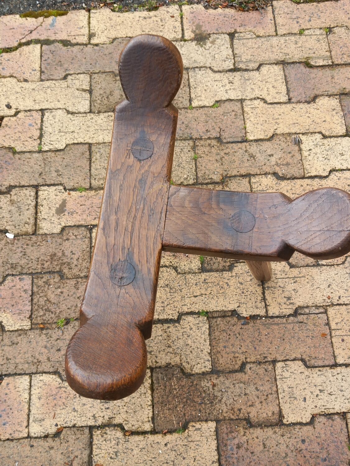 Brutalist tripod stool