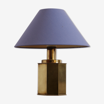 Lampe en laiton octogonale