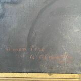 Old portrait of a man signed Almagia