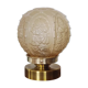 Table ball lamp globe art deco amber