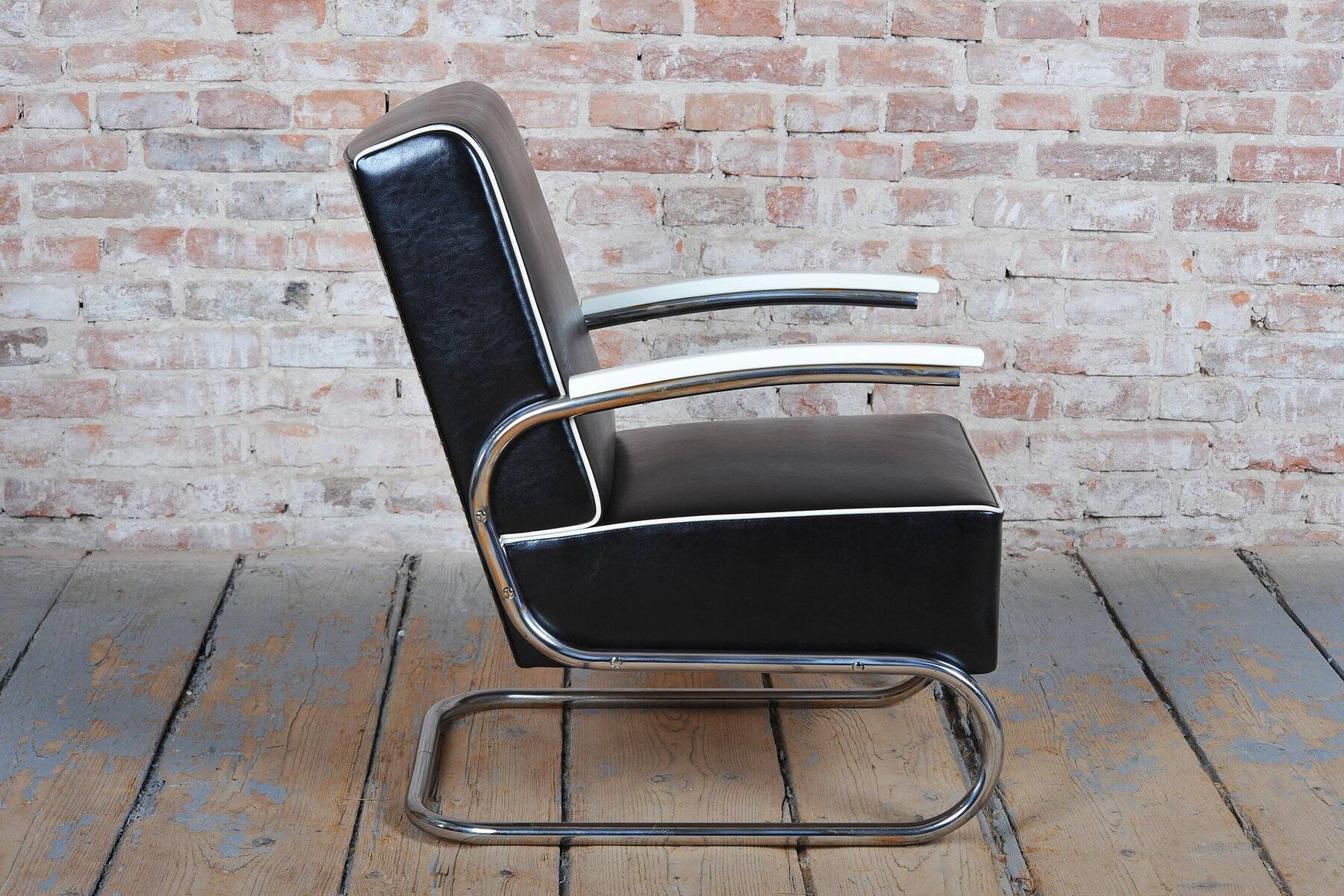 Bauhaus Armchair in Chrome by W. Gispen for Mücke-Melder, Czech, 1930s