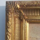 Oil on canvas signed Barton marine in gilded frame