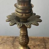 Brass and stone lamp bases