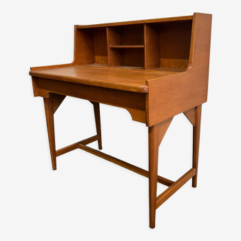Desk-secretary in teak year 50-60 vintage Scandinavian